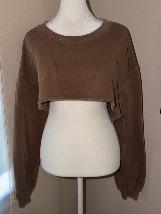 Joah Brown Sweaters - Joah Brown Crop Crewneck Sweatshirt